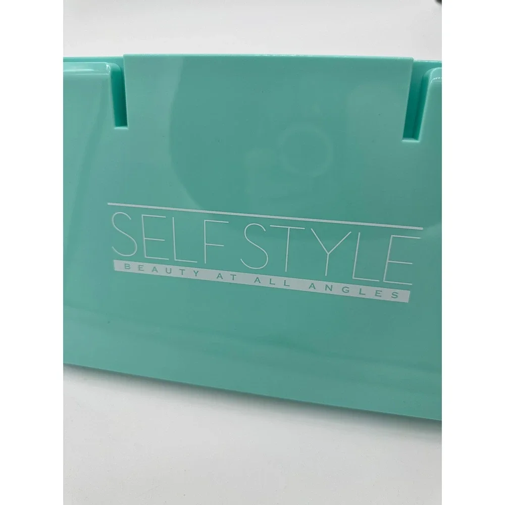 Self Style 3-Way Trifold Mirror Unisex‎ Hanging 360 Haircut Grooming Teal OS